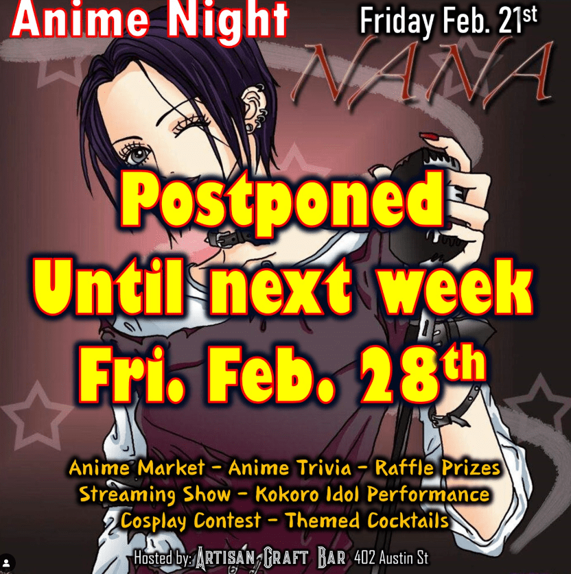 Nana Anime Night San Antonio&nbsp;2025